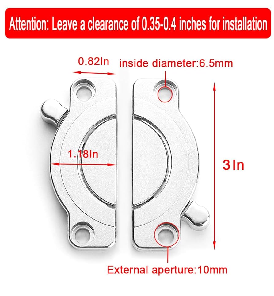 2 Pack Zinc Alloy Table Buckle Connectors, Table Board